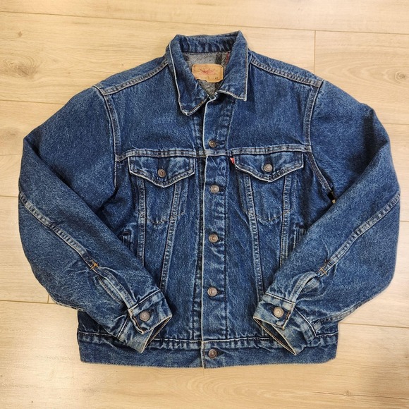 Levi's Other - Vintage Levis Jacket Mens 40 Blue Denim Blanket Lined Made USA 70506 0316 USA